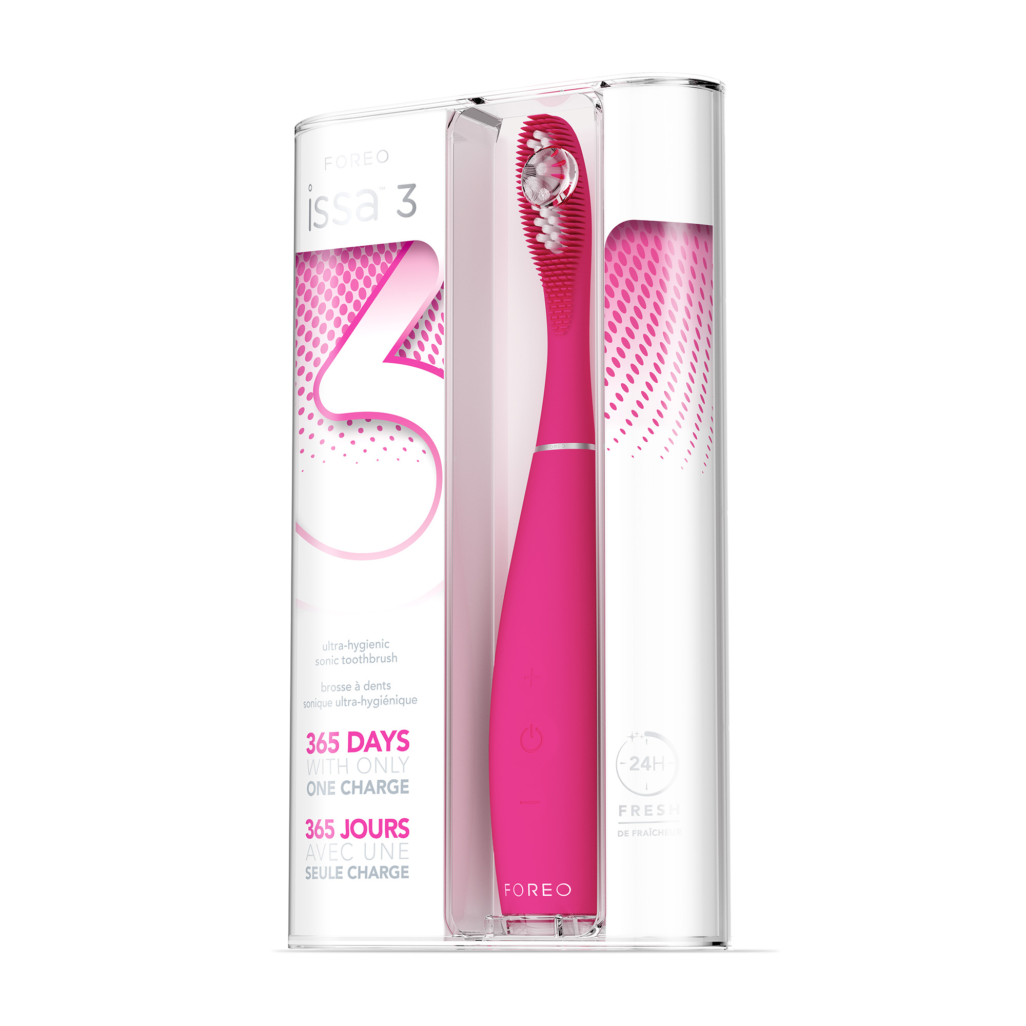 Silikonska sonična četkica za zube Foreo ISSA 3 Fuchsia