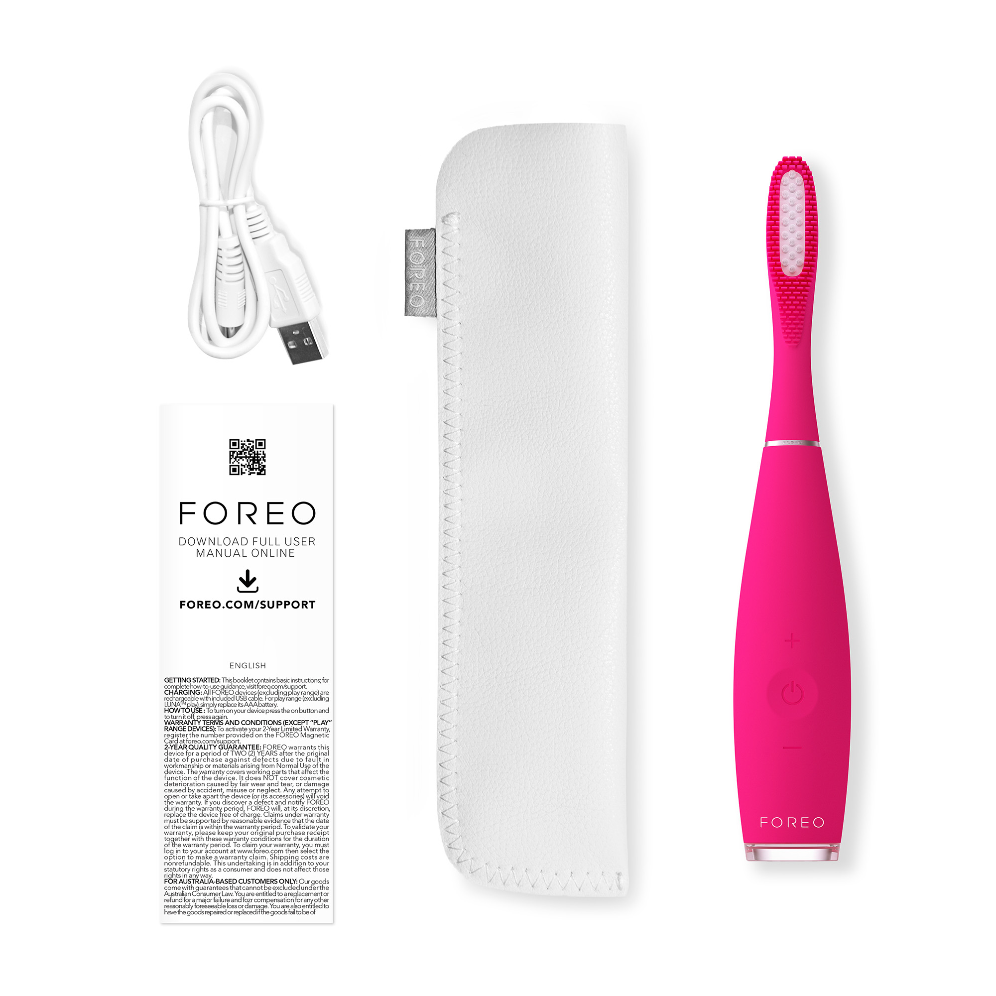 Silikonska sonična četkica za zube Foreo ISSA 3 Fuchsia