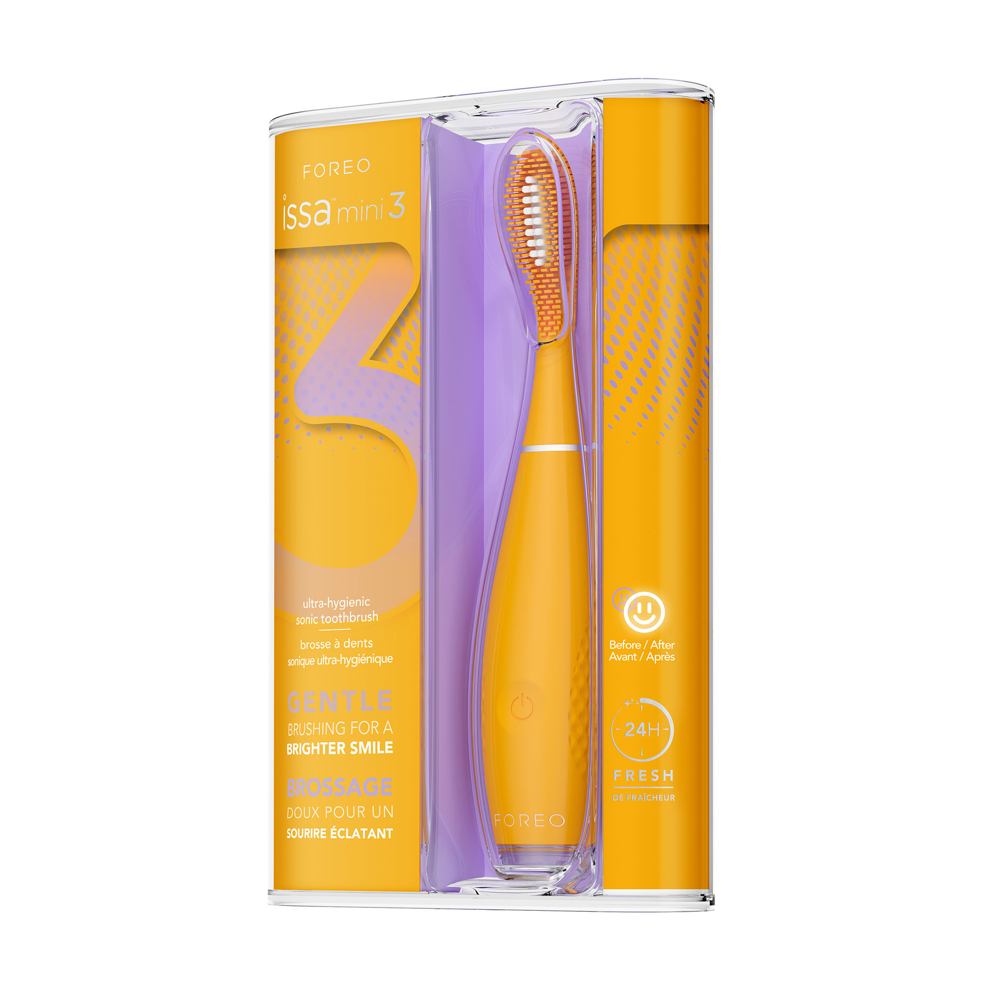 Sonična električna četkica za zube Foreo ISSA mini 3 Mango Tango