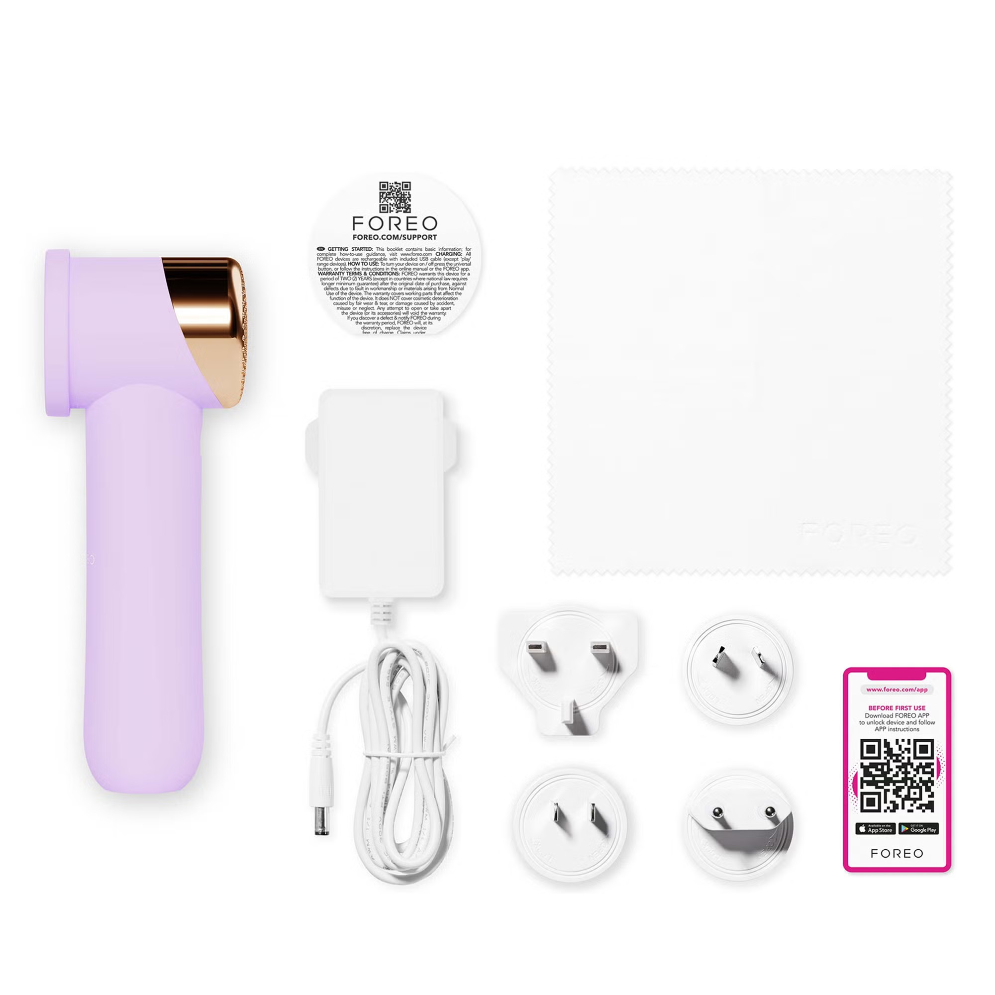 Uređaj za uklanjanje dlačica Foreo Peach 2 Go Lavander