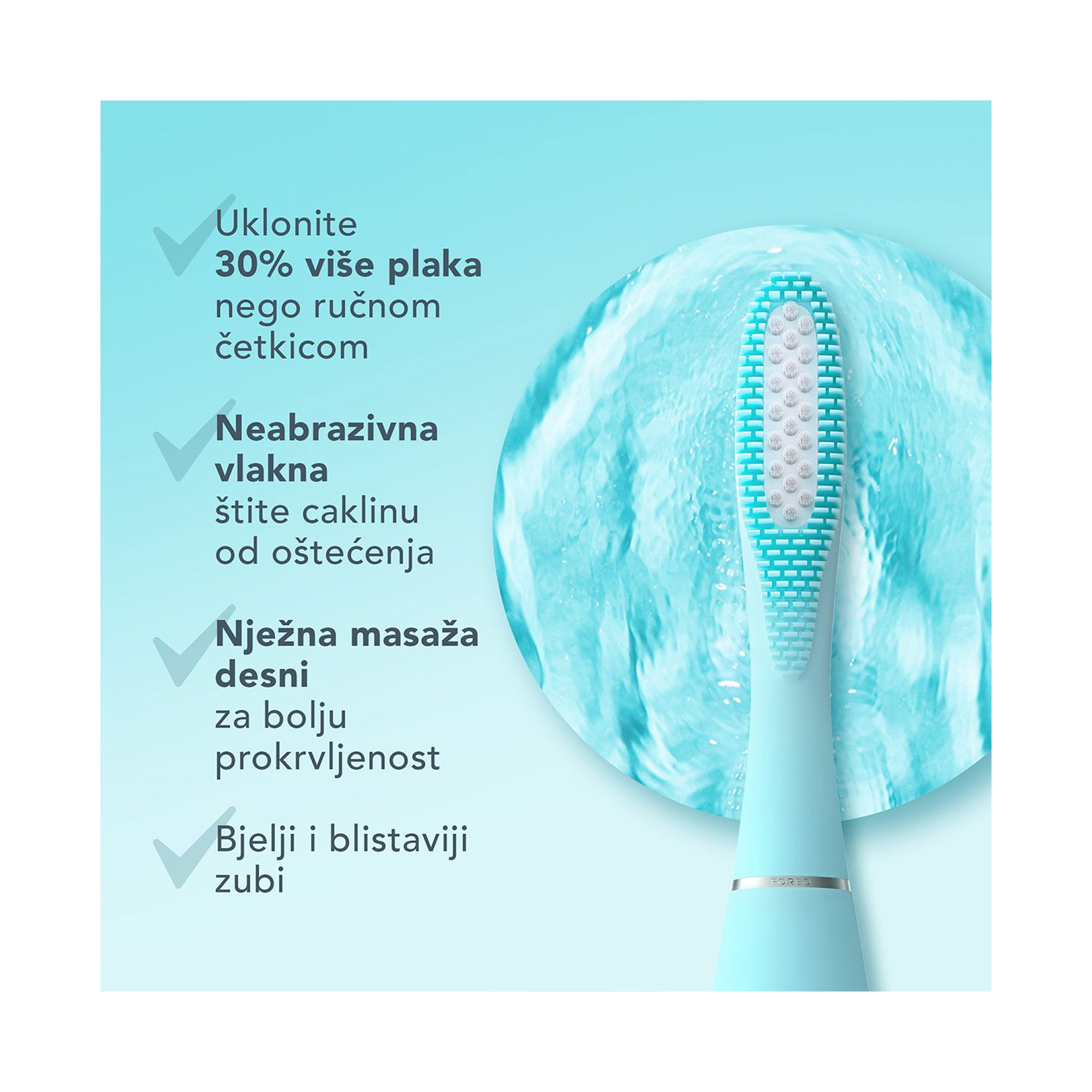 Silikonska sonična četkica za zube Foreo ISSA 3 Mint