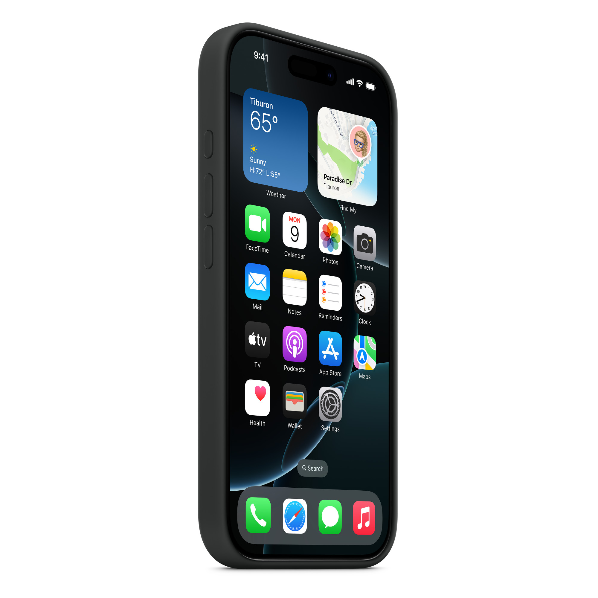 Futrola Apple iPhone 16 Pro Max Silicone Case with MagSafe Black