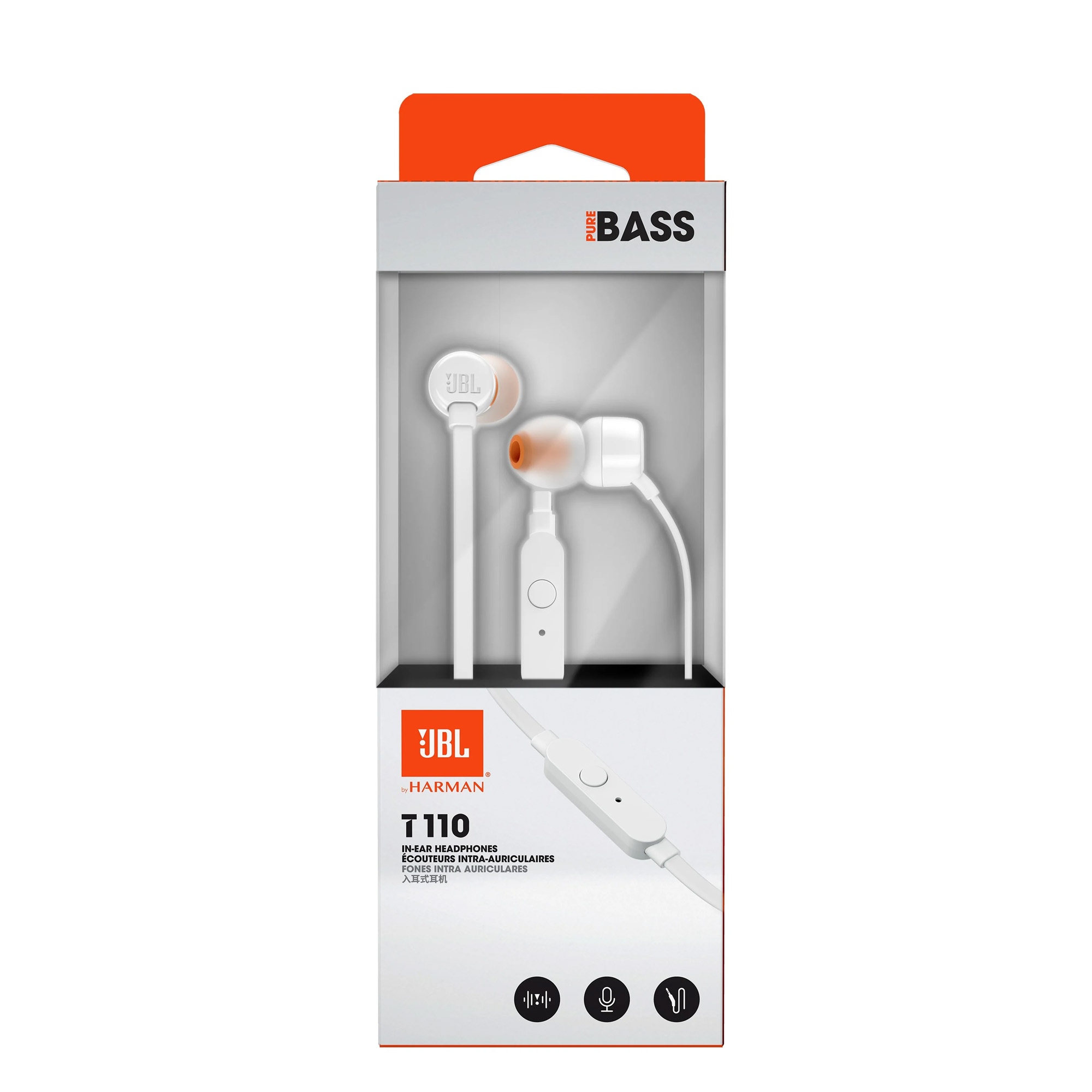 Slušalice JBL T110 bijele