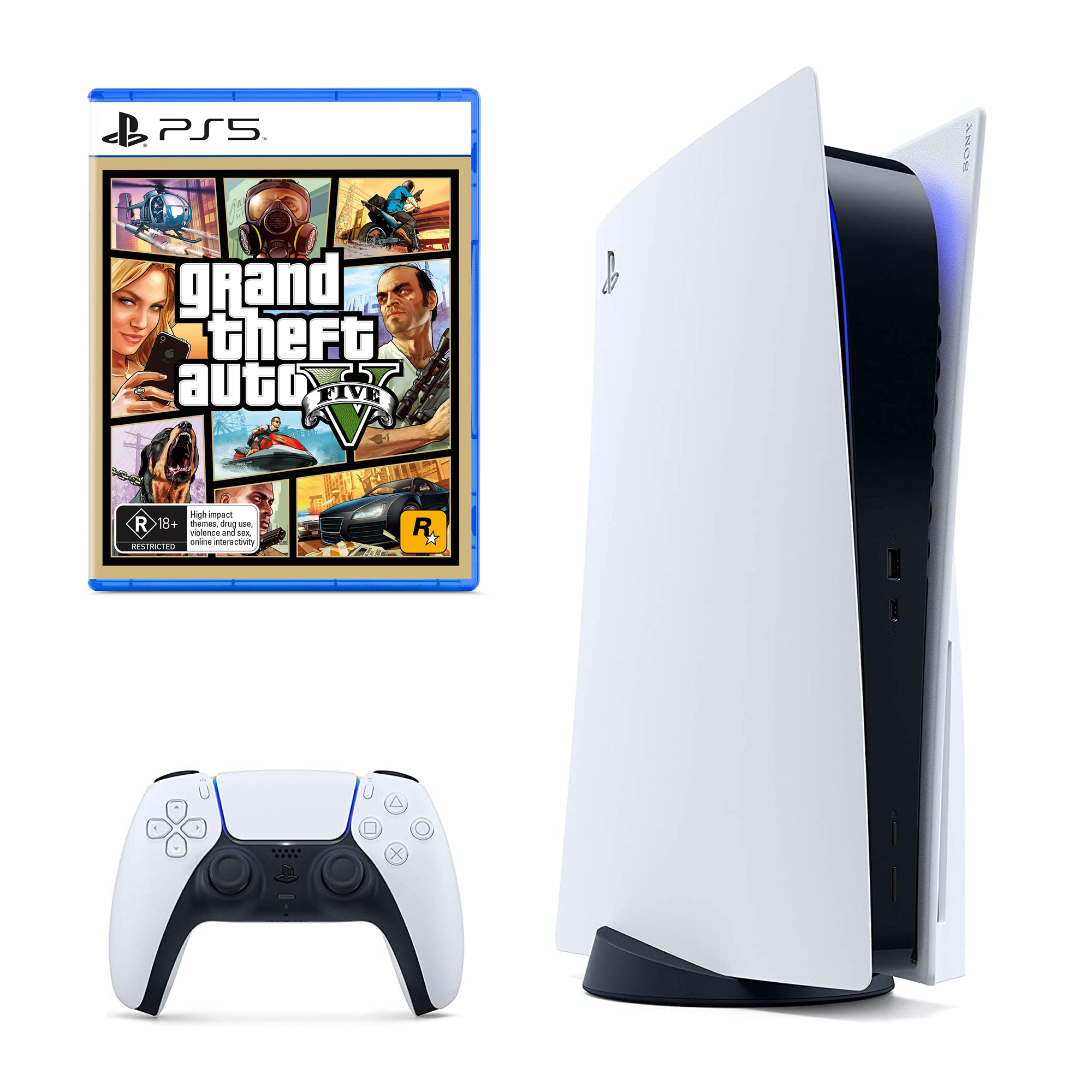 Playstation 5 Slim D chassis + GTA V PS5