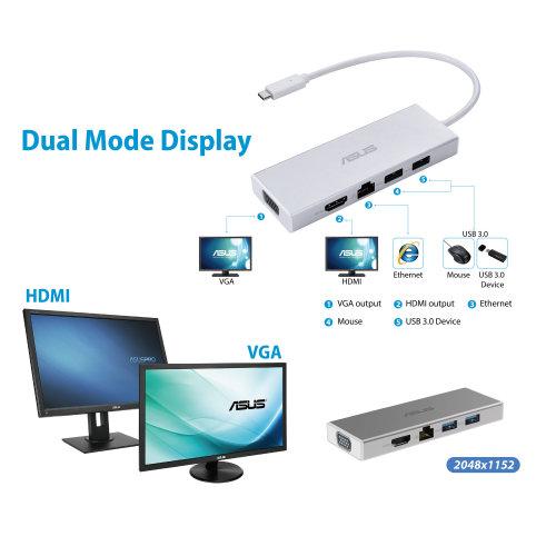 Adapter Asus OS200 USB-C