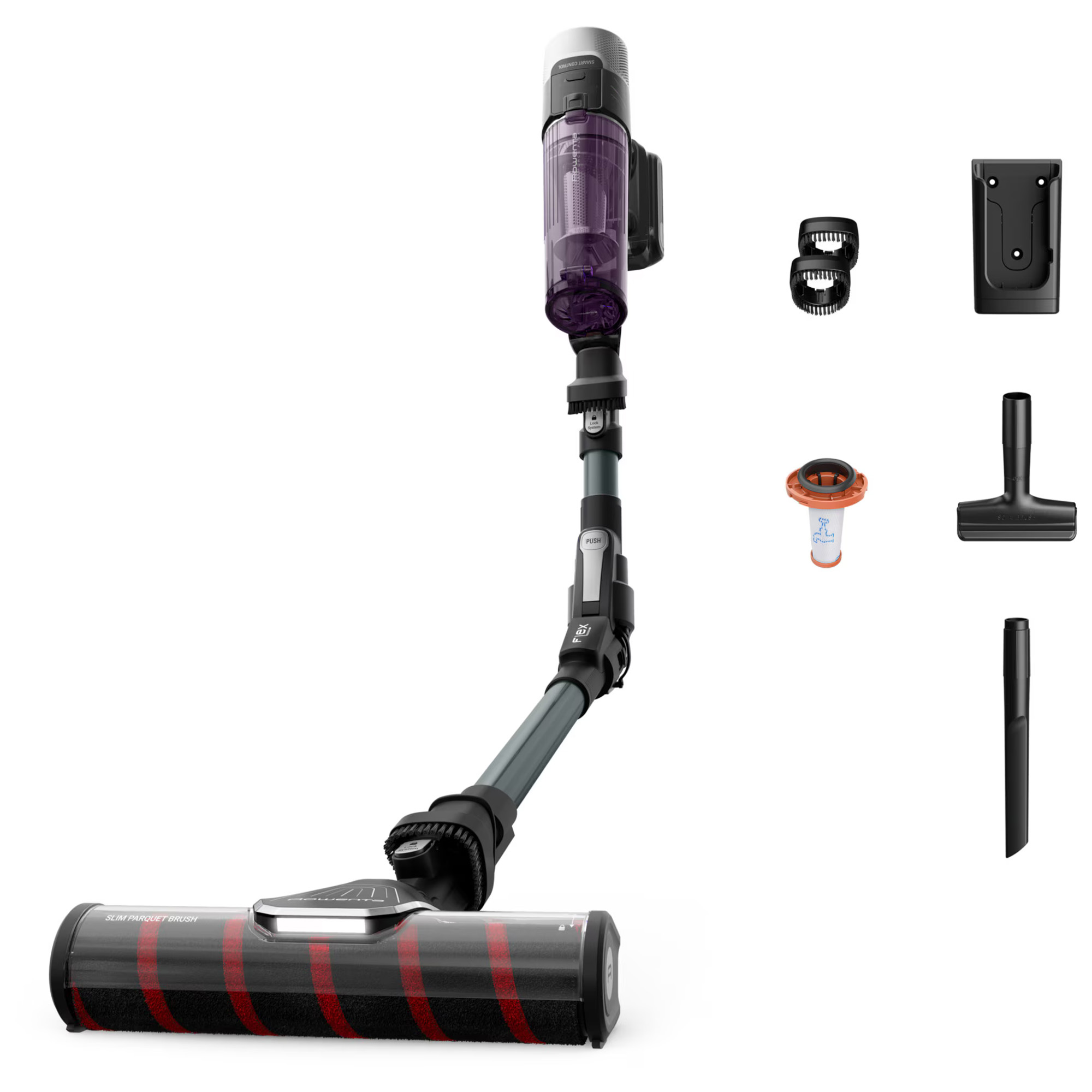 Štapni usisivač Rowenta RH2048WO X-FORCE FLEX 9.60 Parquet Brush Fluffy Allergy