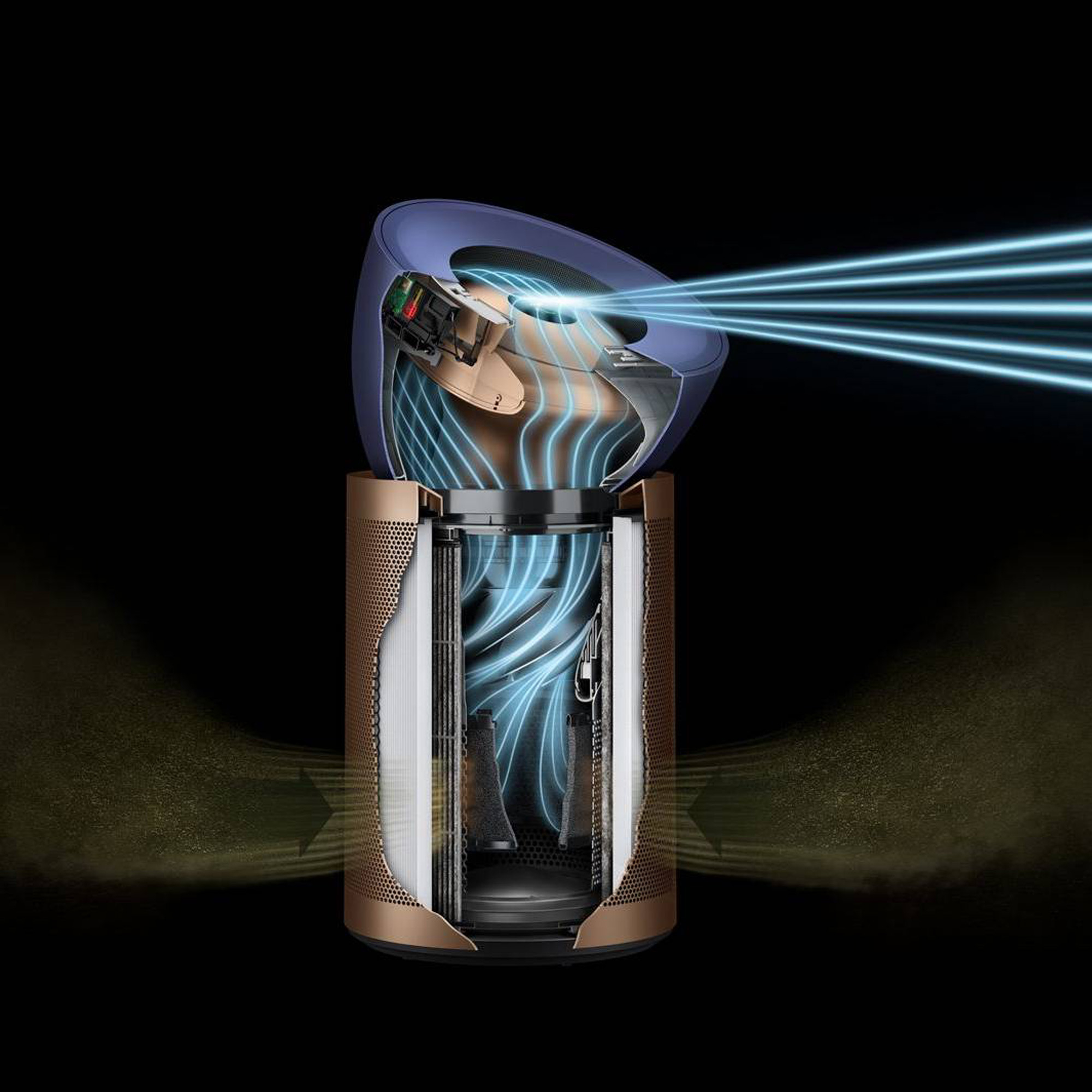 Pročišćivač Dyson Big + Quiet Formaldehyde BP04 Dark Blue/Gold