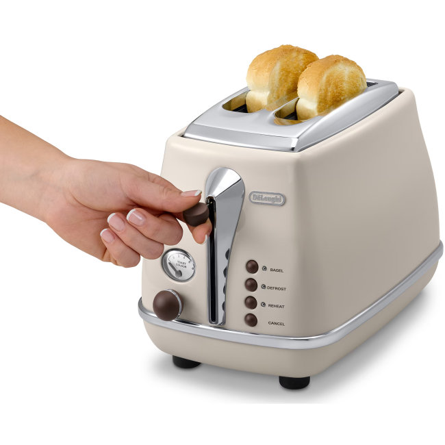 Toster DeLonghi Icona Vintage CTOV2103.BG 900W Beige