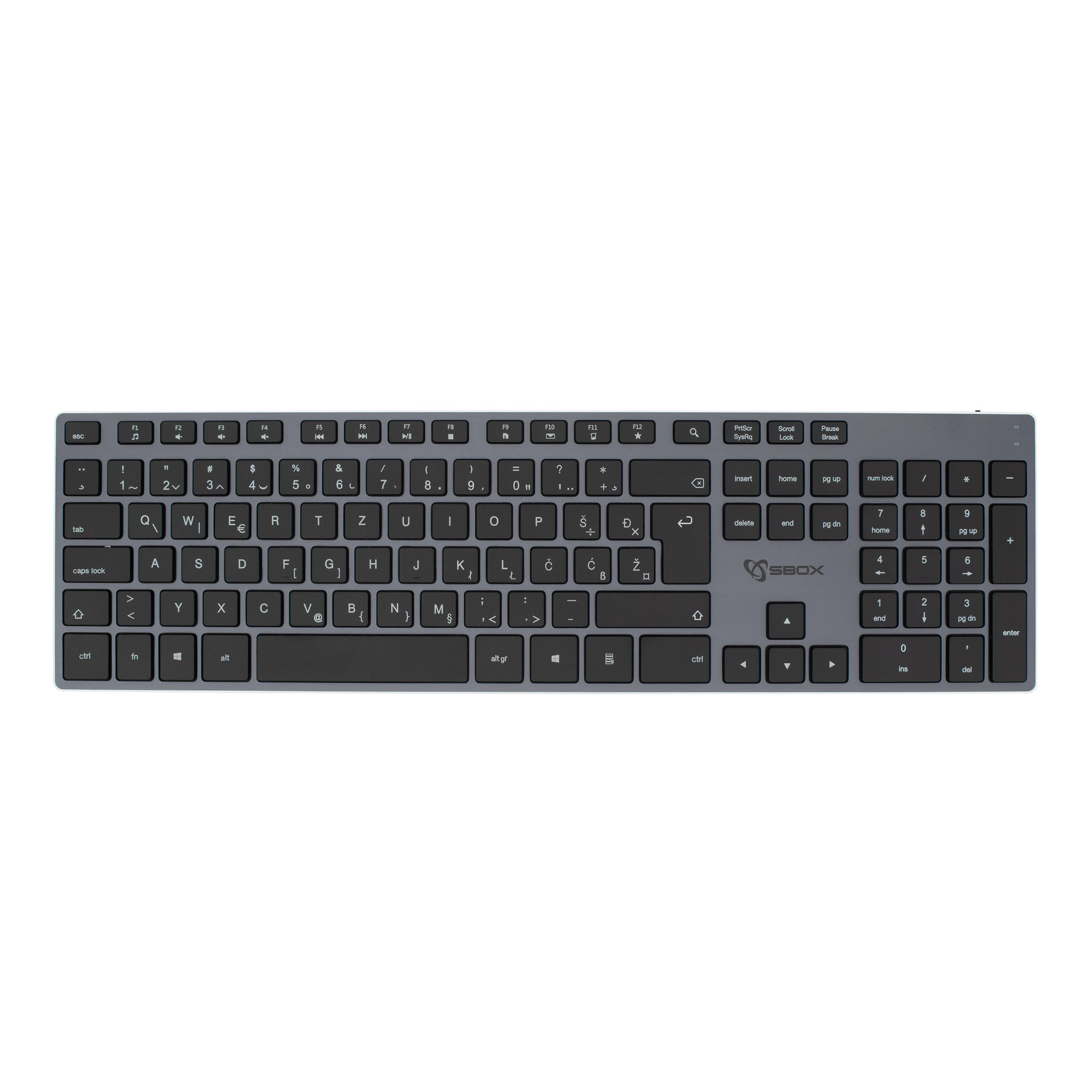 Tastatura SBOX WK-131 HR bežična - metalna