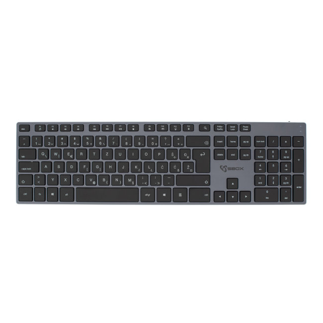 Tastatura SBOX WK-131 HR bežična - metalna