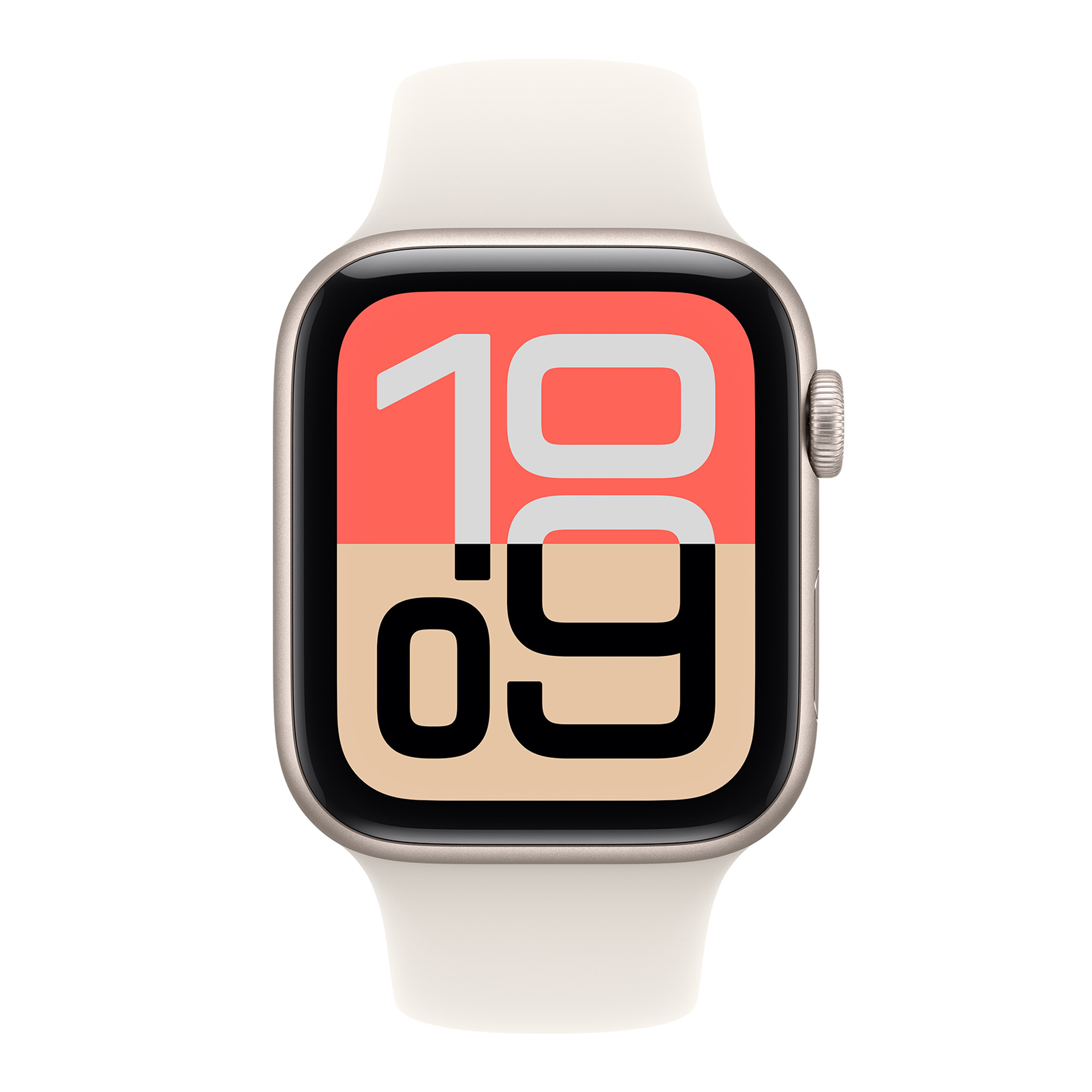 Apple Watch SE 3 GPS 44mm Starlight Aluminium Case with Starlight Sport Band - S/M