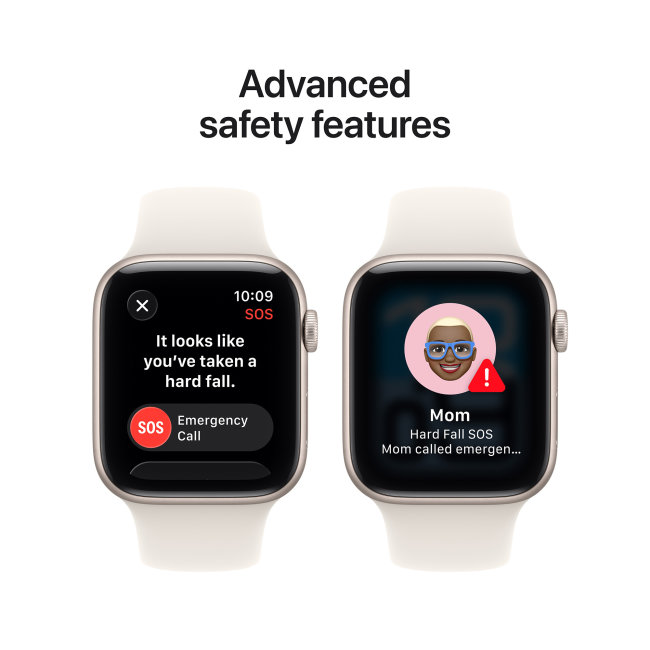 Apple Watch SE 3 GPS 44mm Starlight Aluminium Case with Starlight Sport Band - S/M