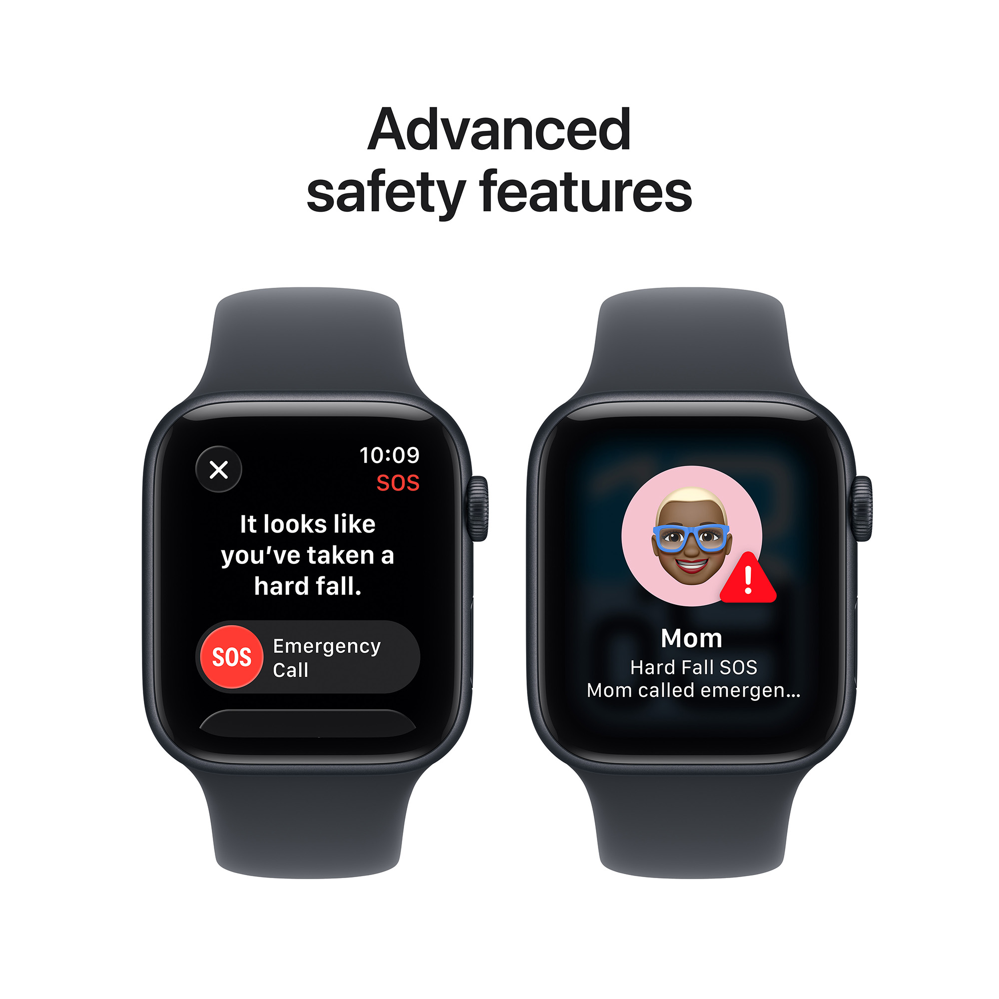 Apple Watch SE 3 GPS 44mm Midnight Aluminium Case with Midnight Sport Band - S/M