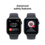 Apple Watch SE 3 GPS 44mm Midnight Aluminium Case with Midnight Sport Band - S/M