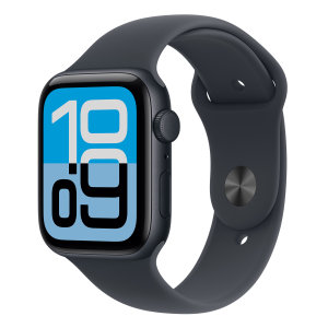 Apple Watch SE 3 GPS 44mm Midnight Aluminium Case with Midnight Sport Band - M/L