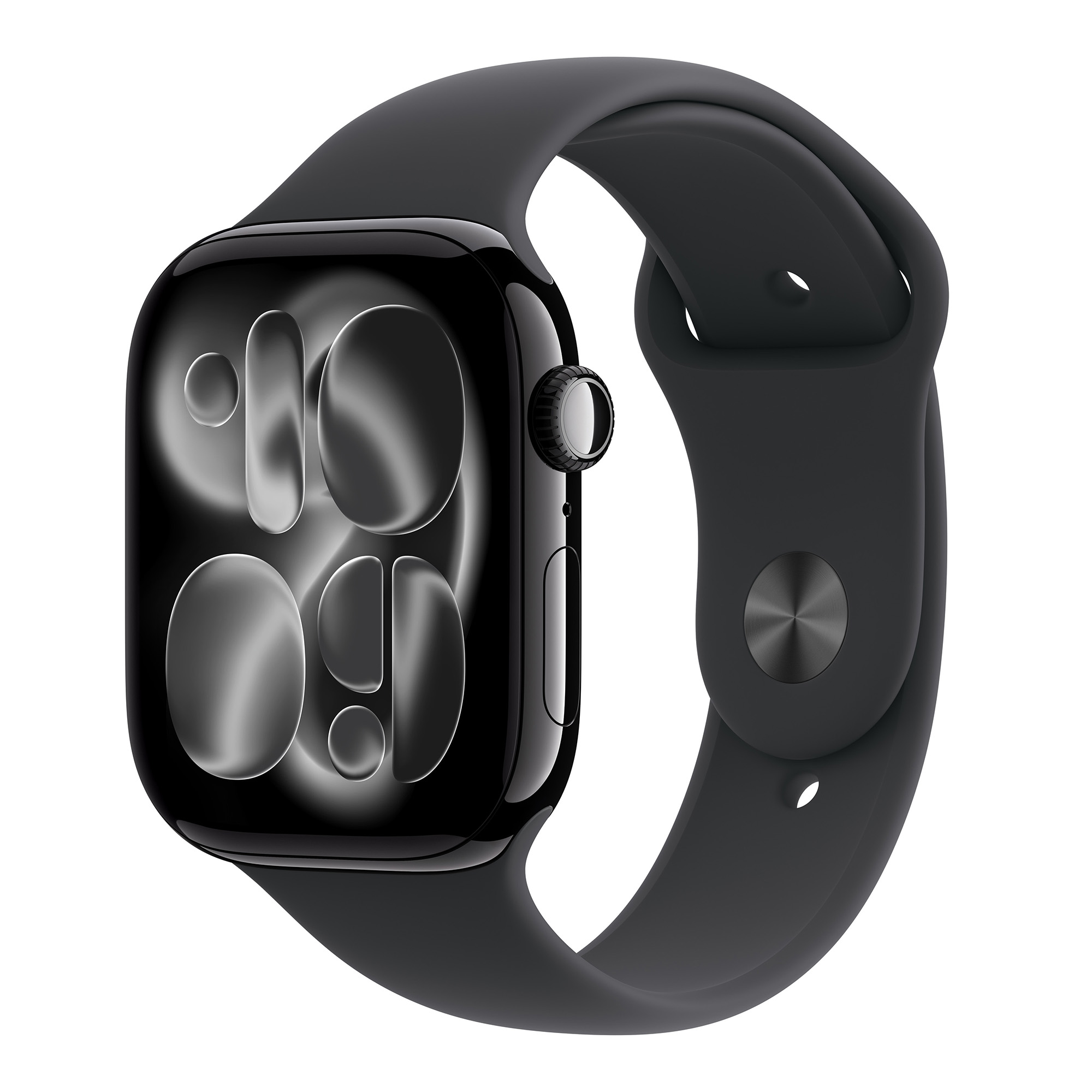 Apple Watch Series 11 GPS 42mm Jet Black Aluminium Case with Black Sport Band - S/M
