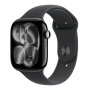 Apple Watch Series 11 GPS 42mm Jet Black Aluminium Case with Black Sport Band - S/M