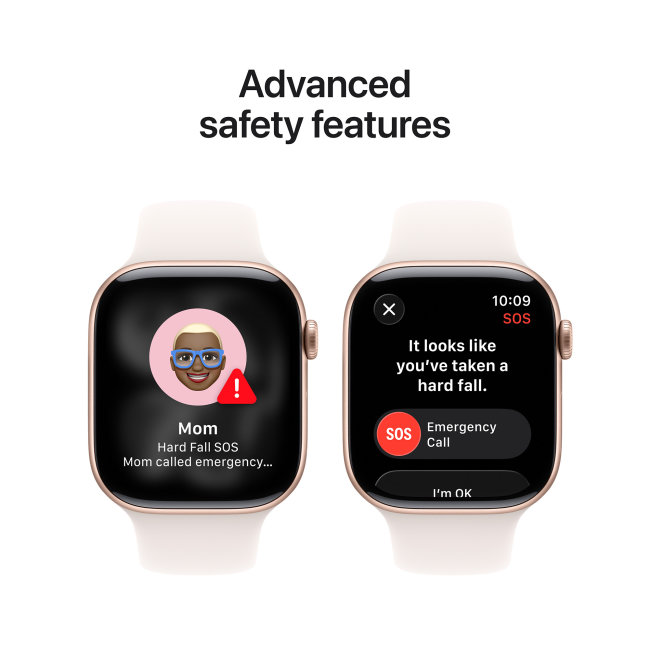 Apple Watch Series 11 GPS 42mm Rose Gold Aluminium Case with Light Blush Sport Band - S/M