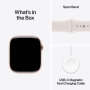 Apple Watch Series 11 GPS 42mm Rose Gold Aluminium Case with Light Blush Sport Band - S/M