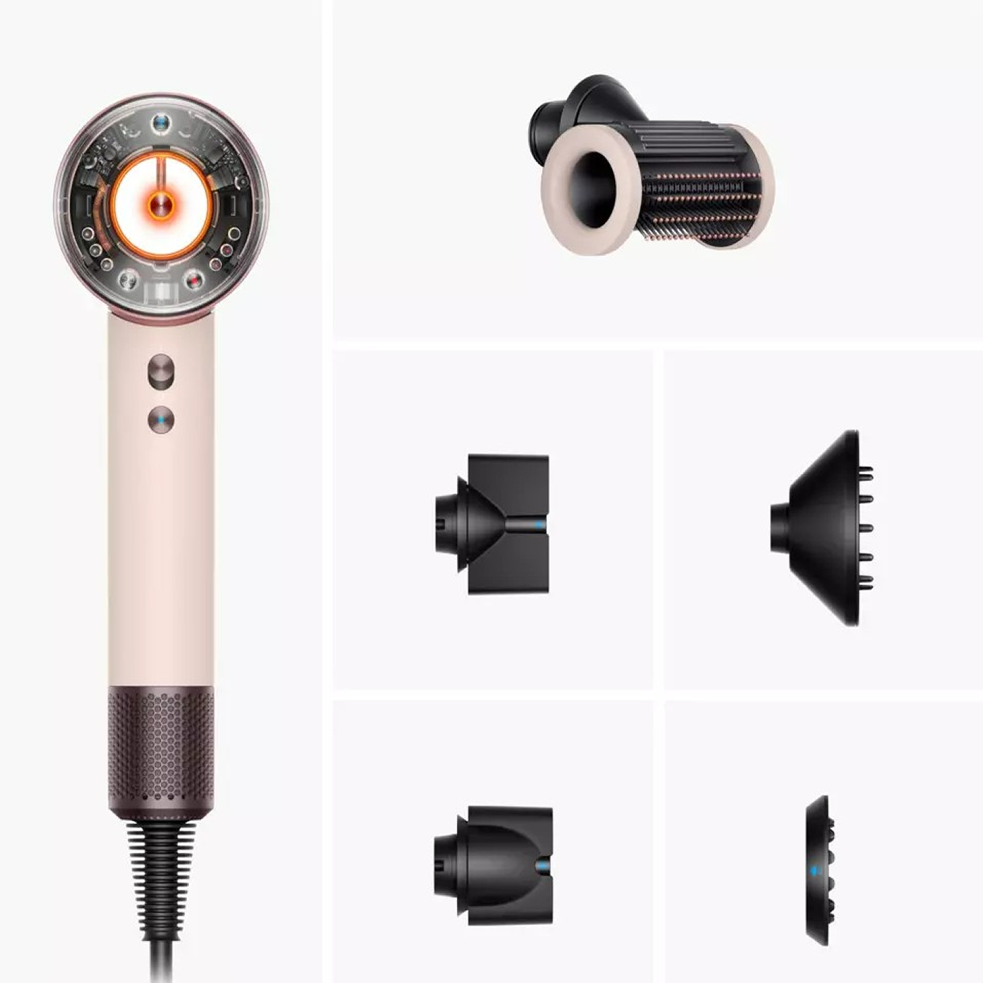 Fen Dyson Supersonic Nural HD16 Ceramic Pink/Rose Gold Straight+Wavy