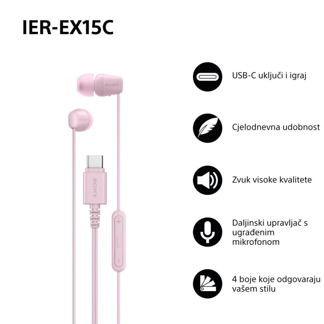 slušalice, sony, IEREX15CP.CE7
