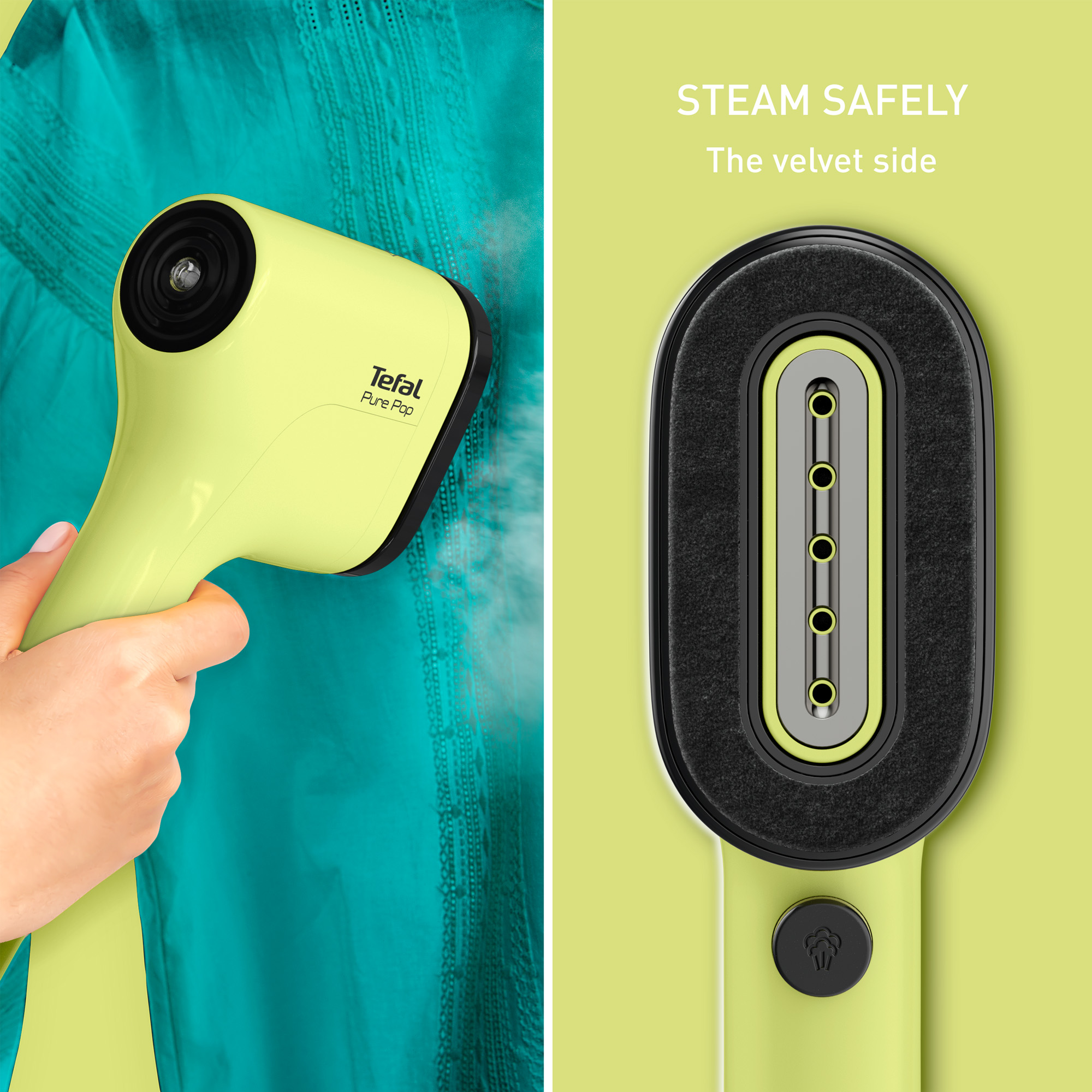 Pegla za vertikalno peglanje Tefal DT2025F0 Pure Pop Yellow Lime