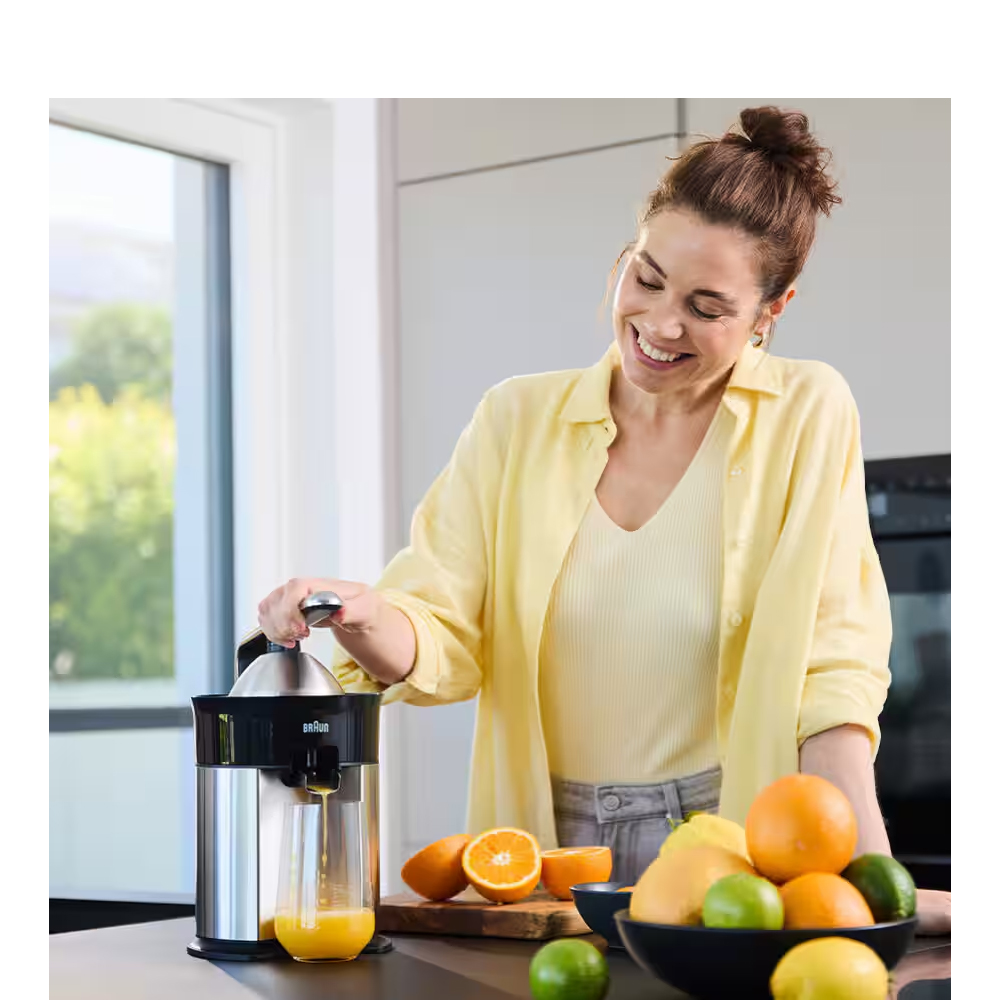 Citruseta Braun CitrusQuick 7 CJ7050BK 160W, 1(l), Black/Inox