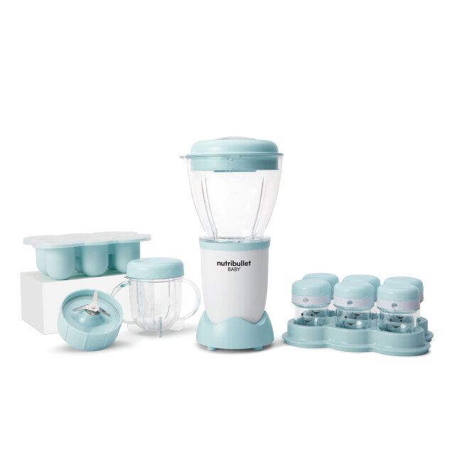 Nutribullet Baby set za pripremu dječje hrane s posudama za pohranu i oštricom