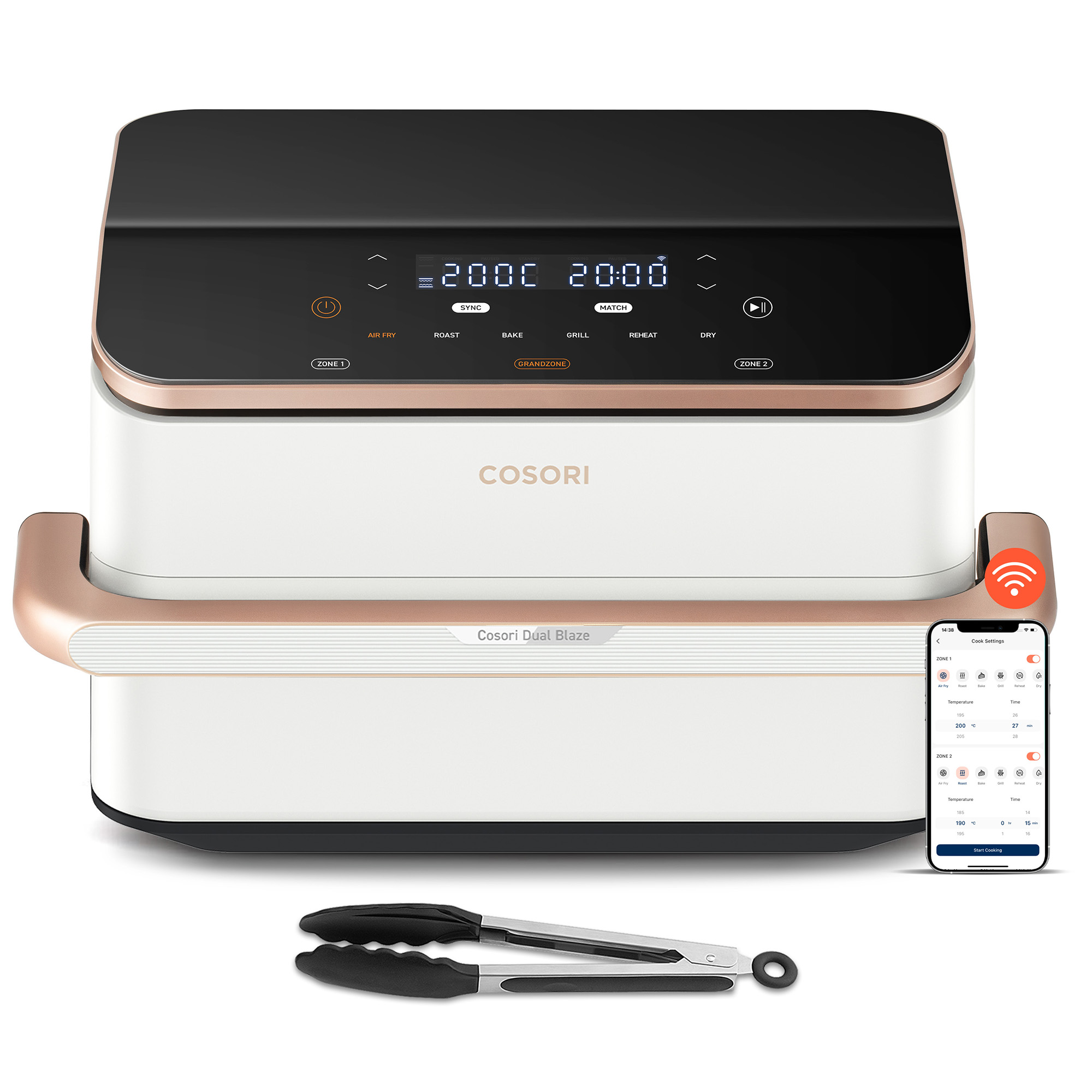 Friteza na vrući zrak Cosori Dual Blaze Twinfry™ CAF-TF101S-WEUR